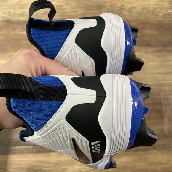 Nike Men’s 11.5 Alpha Menace Strong Football Cleats White/Hyper Royal II5139-101 - Picture 5 of 8